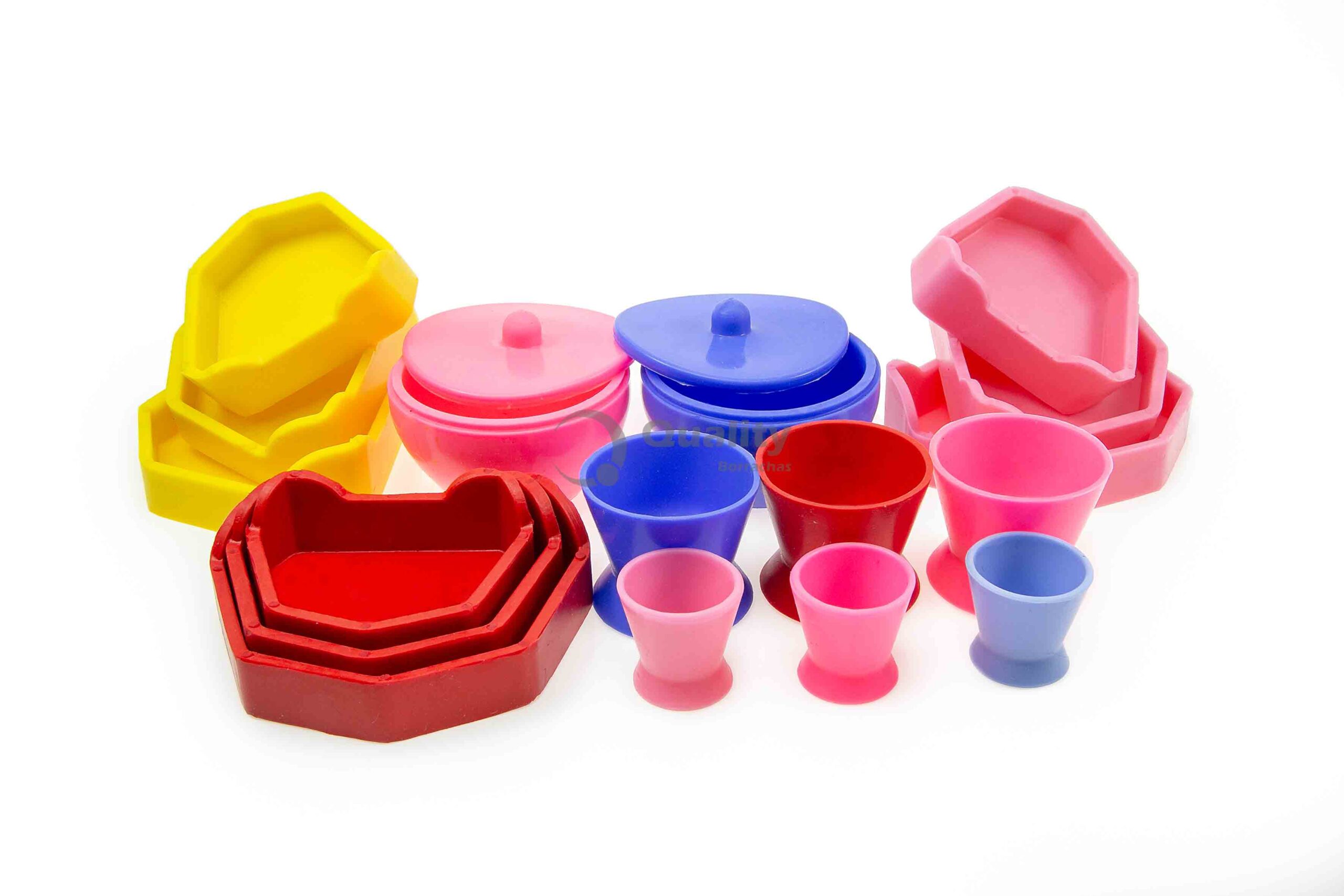 Kit Odontologia Básico De Silicone - Produto odontológica Quality Borrachas